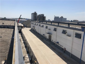 江蘇揚州高郵三垛糧庫倉間罩棚工程